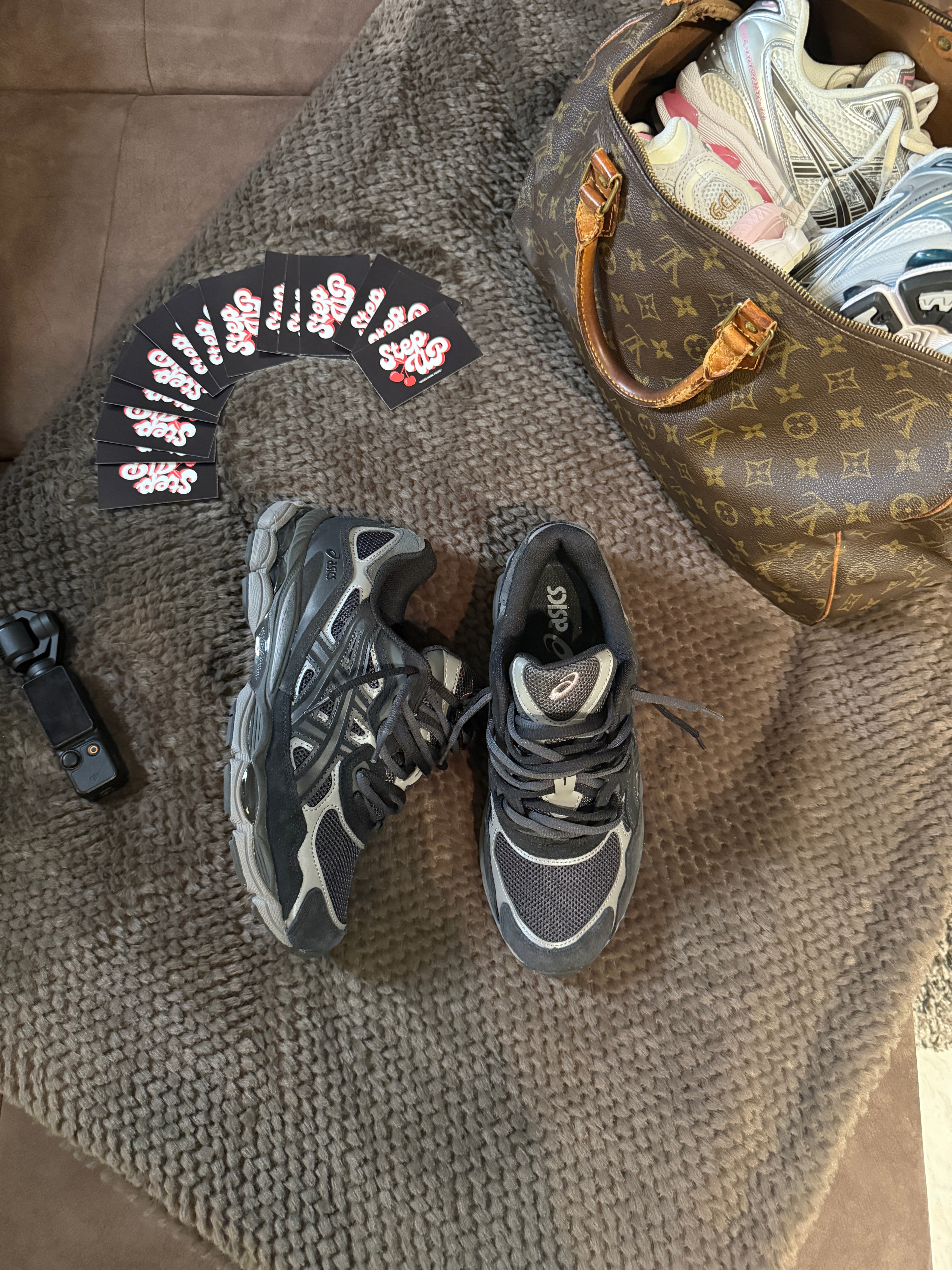 Asics Gel NYC Graphite Grey Black Custom