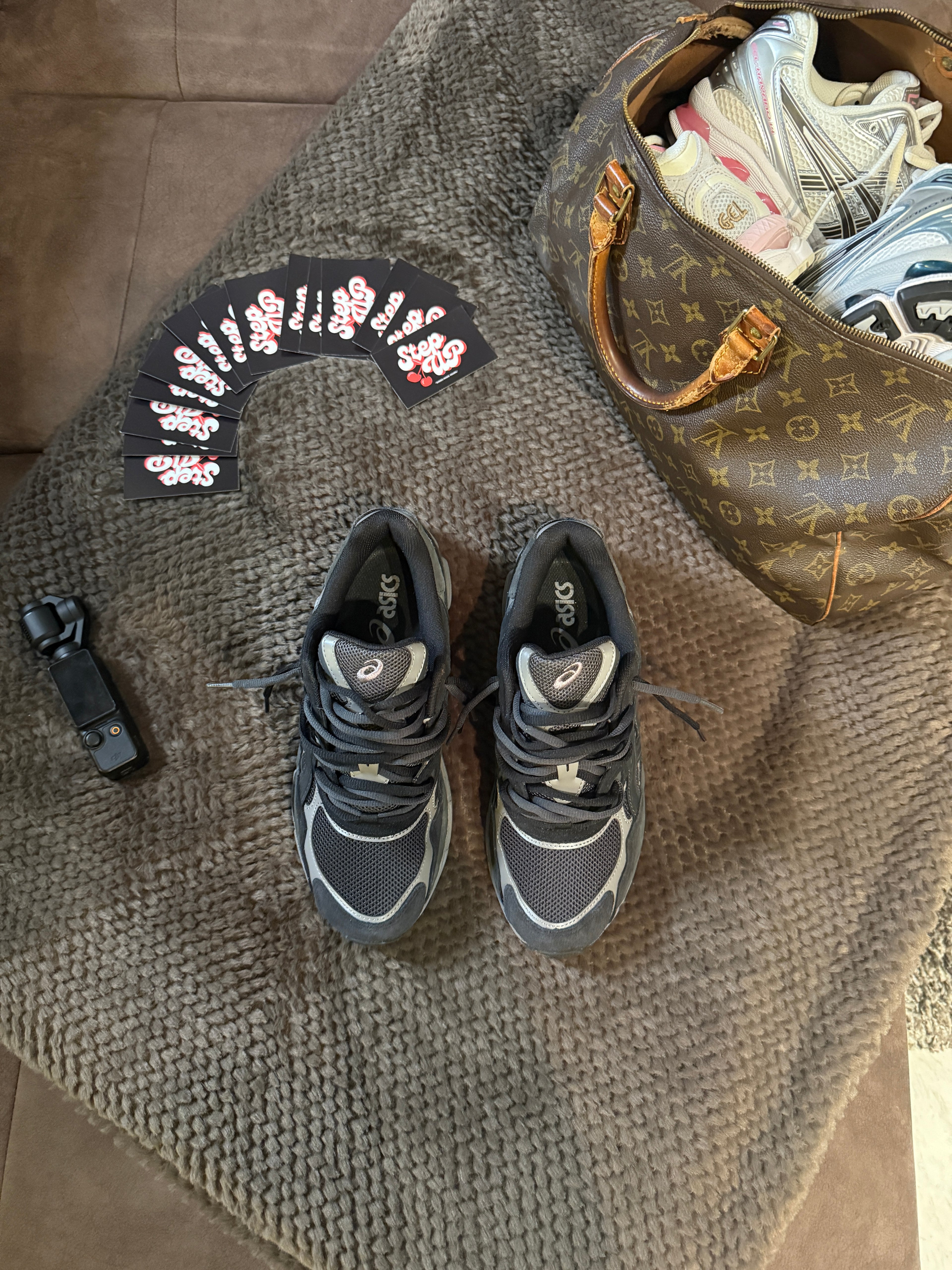 Asics Gel NYC Graphite Grey Black Custom