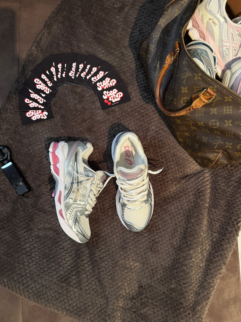 Asics Gel Kayono 14 Cream/Sweet Pink Custom