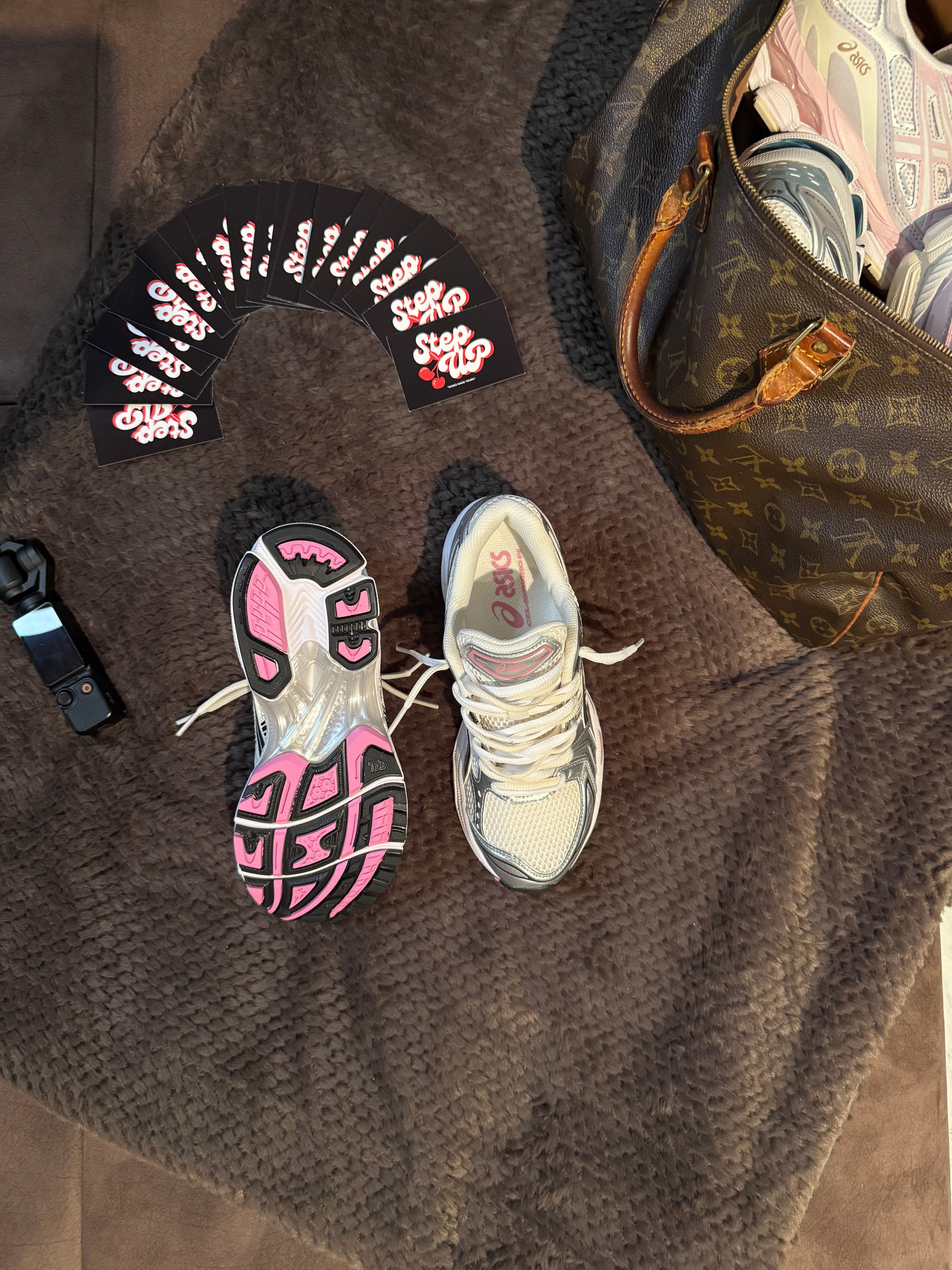 Asics Gel Kayono 14 Cream/Sweet Pink Custom