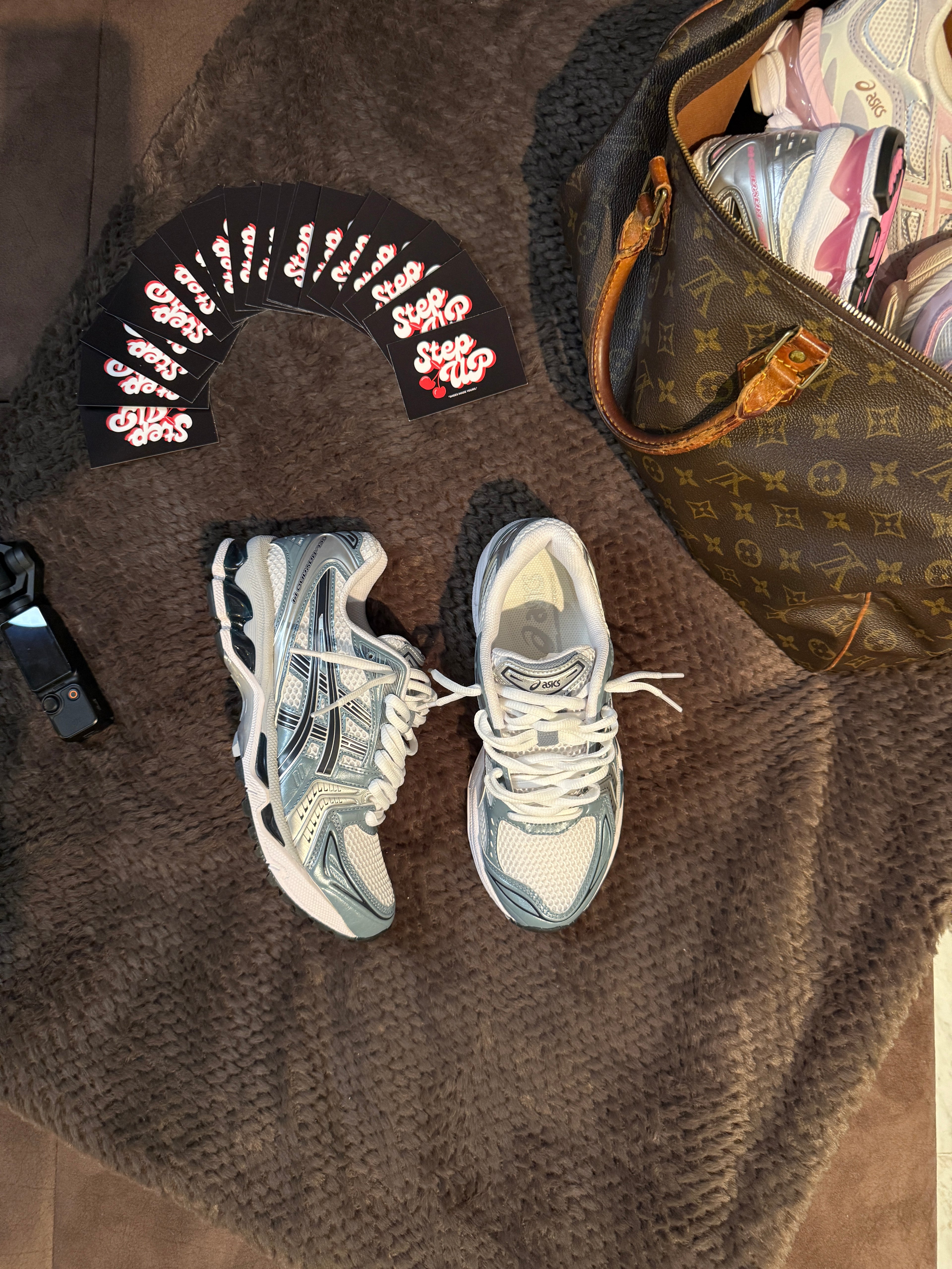 Asics Gel Kayono 14 White/Fjord Grey Custom