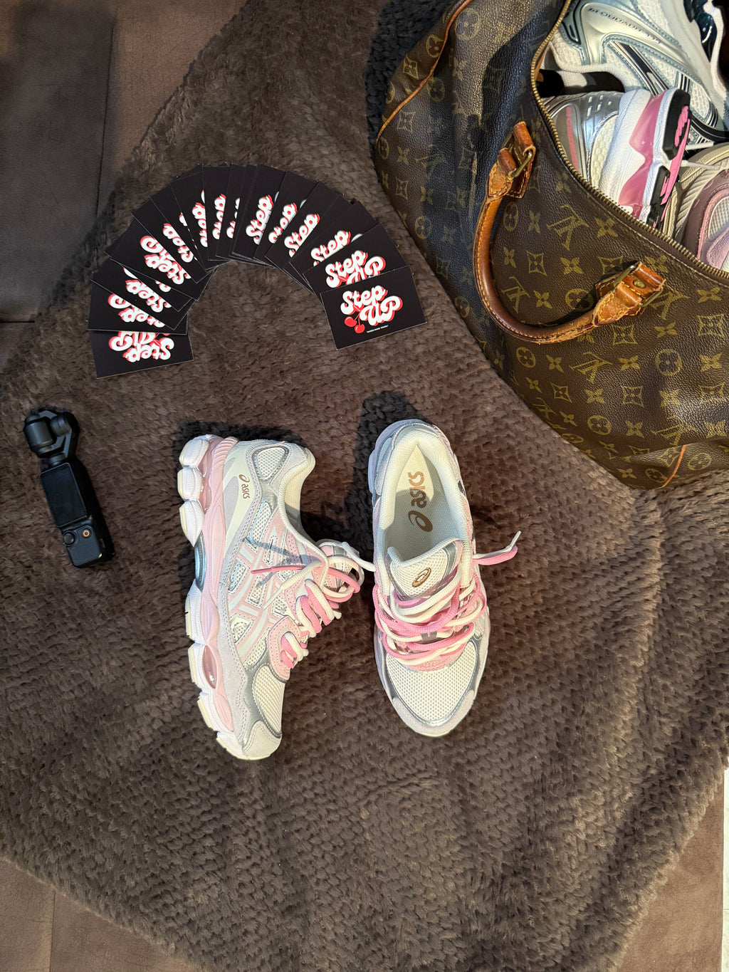 Asics Gel NYC Concrete/Barely Rose Custom