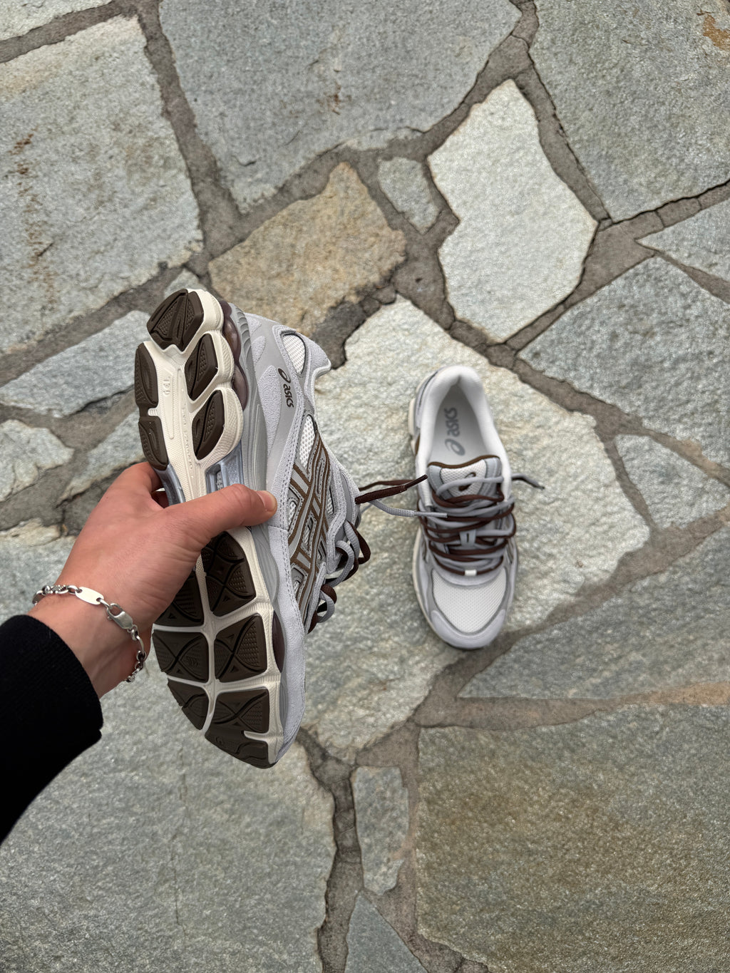 Asics Gel NYC Cream/Cement Grey