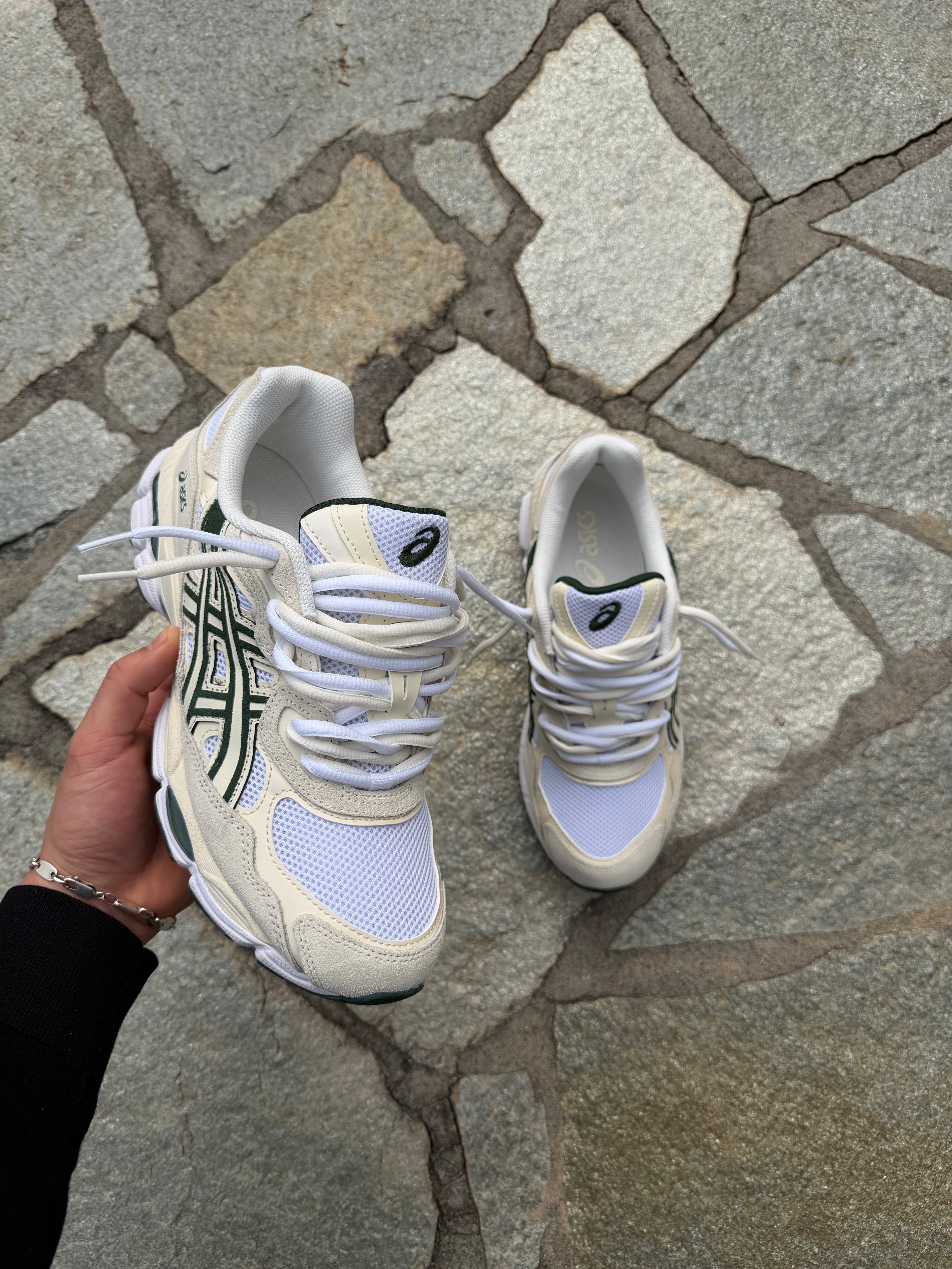Asics Gel NYC Ivory/Forest Night