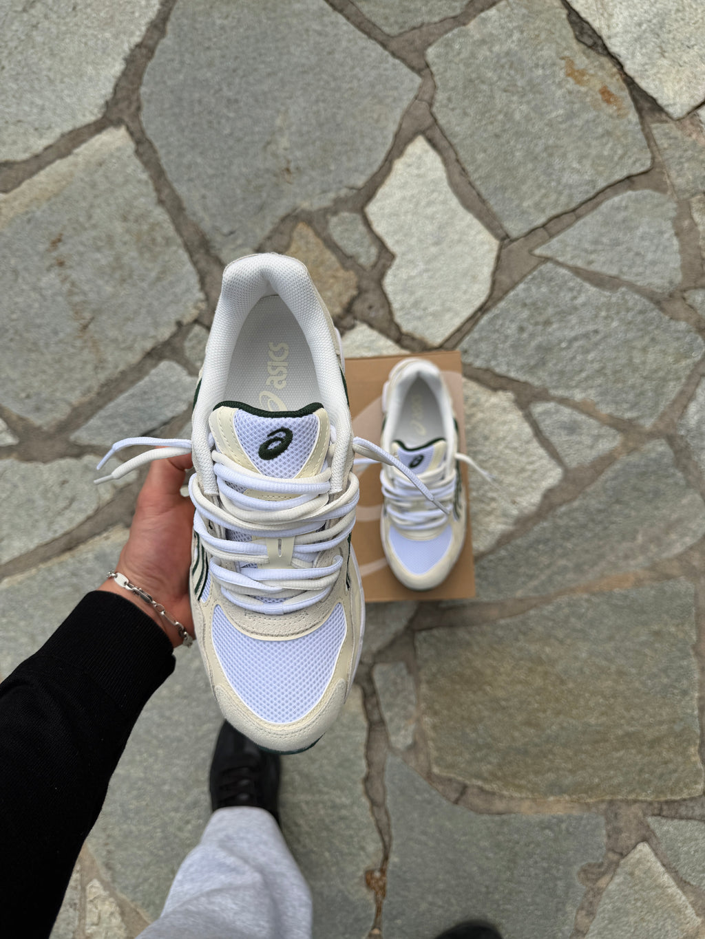 Asics Gel NYC Ivory/Forest Night