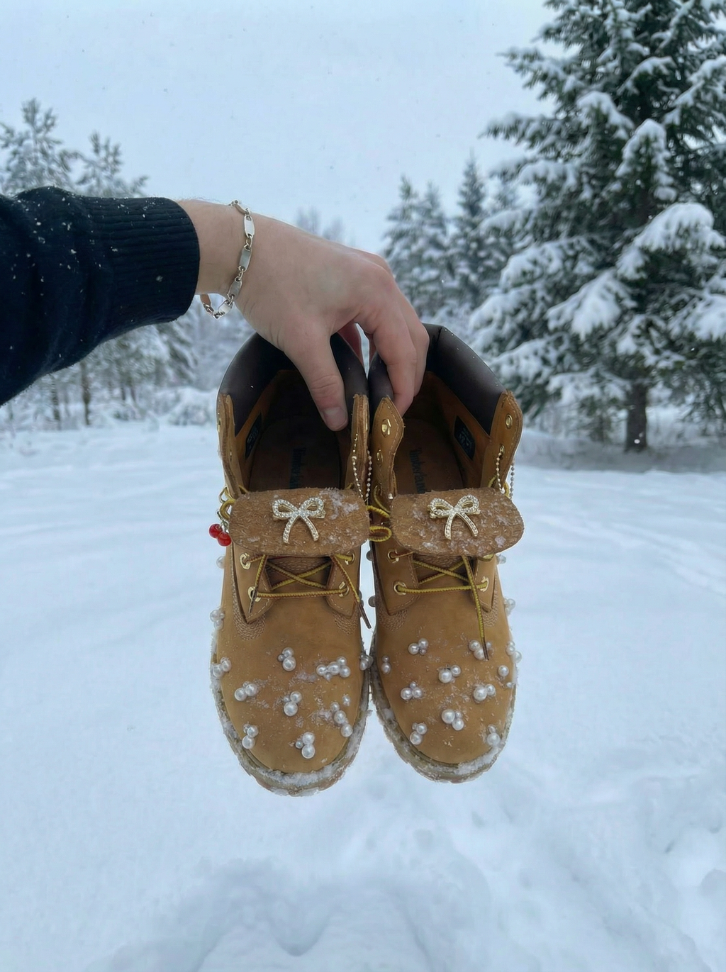 Timberland Premium 6 Inch Custom Pearls Original