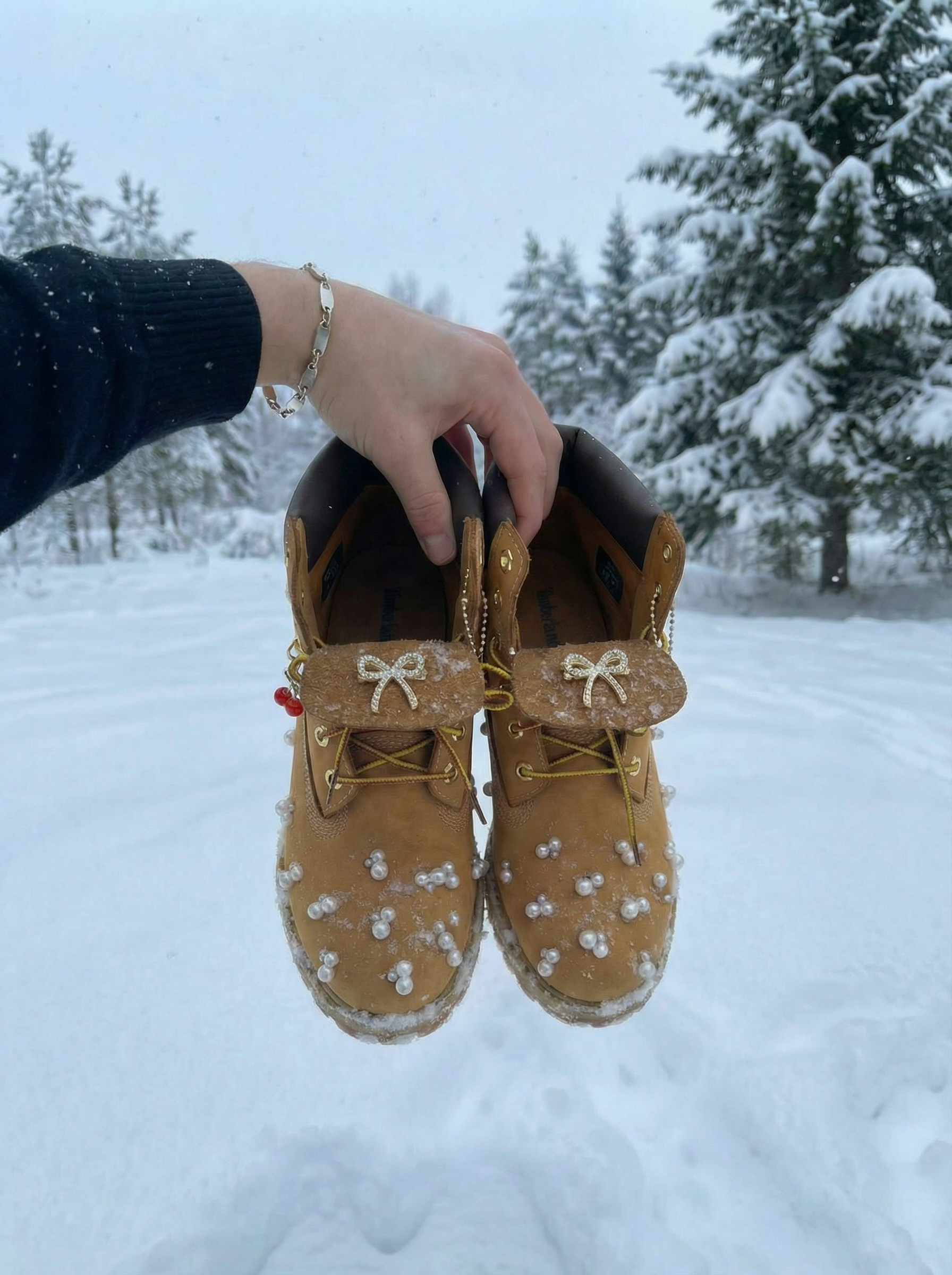 Timberland Premium 6 Inch Custom Pearls Original