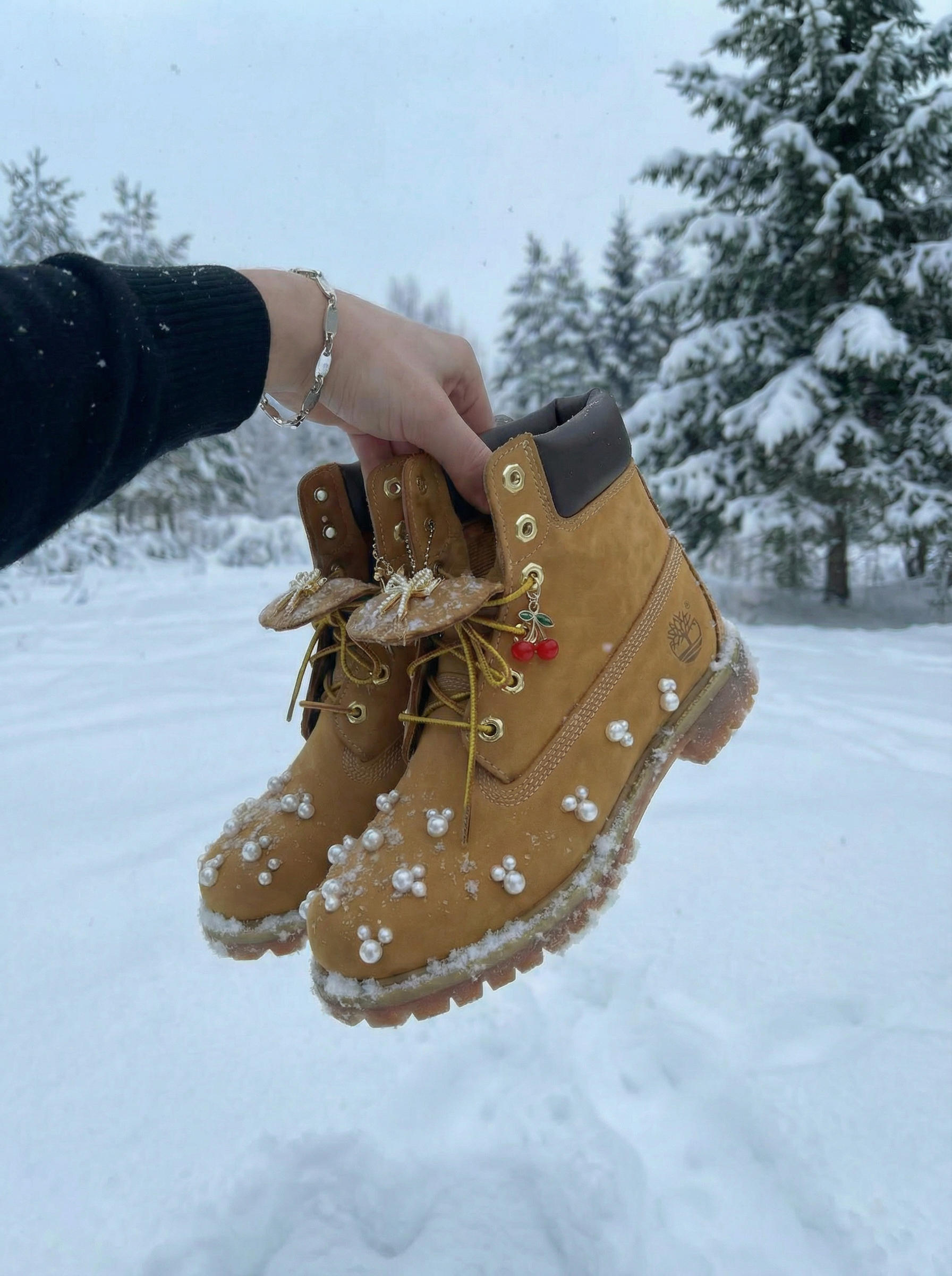 Timberland Premium 6 Inch Custom Pearls Original