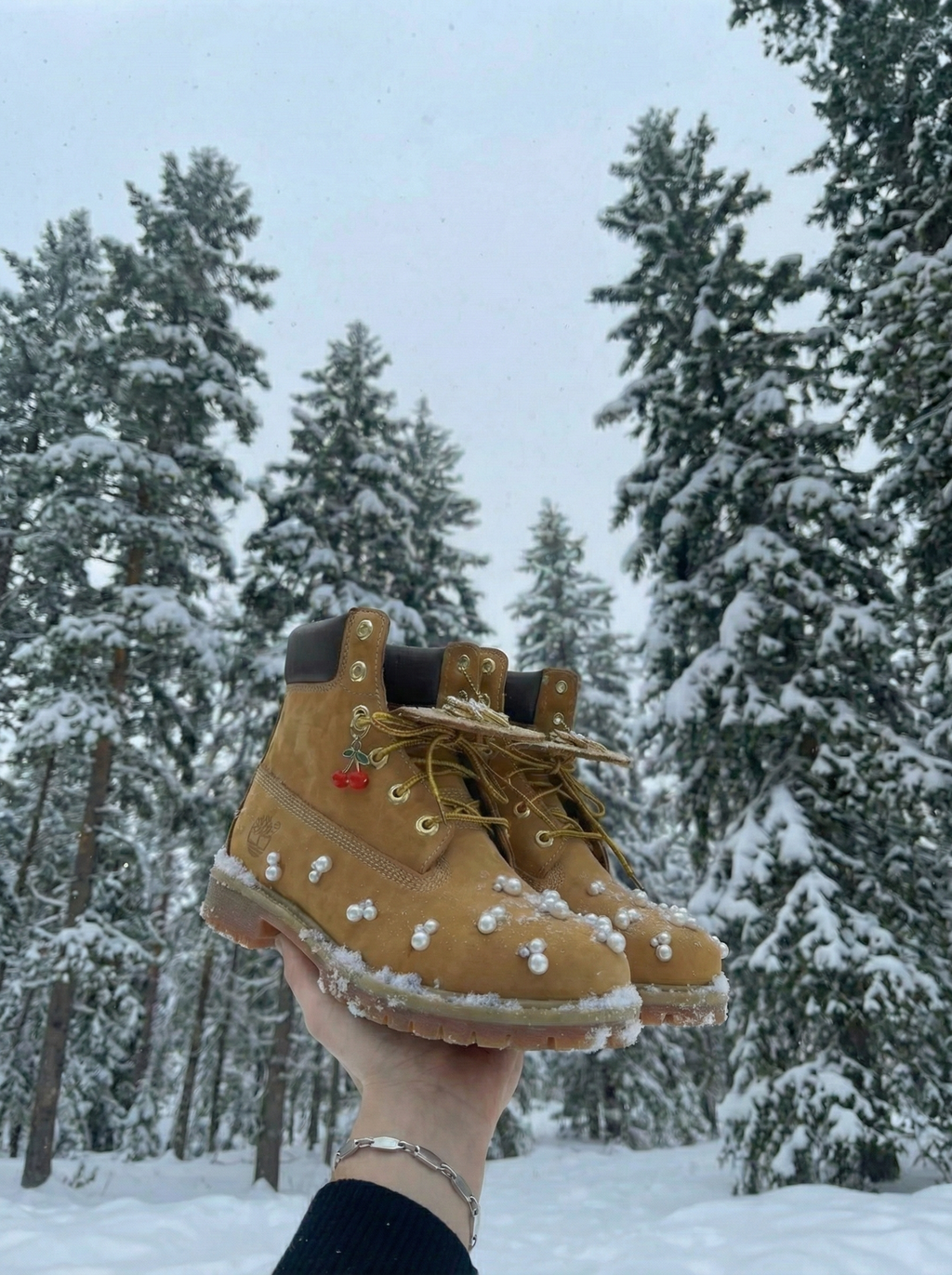 Timberland Premium 6 Inch Custom Pearls Original